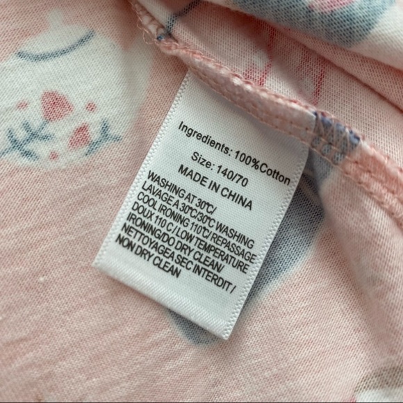 New✨ Girls Pink & Navy Toy Box 🧸 All Over Print Ruffle Neck Boutique Dress 🎀 - Picture 5 of 7